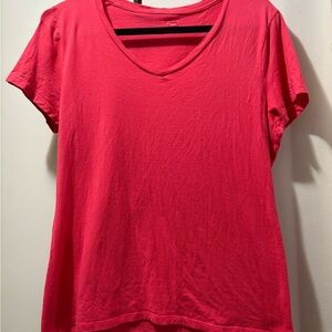 Hanes Orange Fitted Short Sleeve T-Shirt